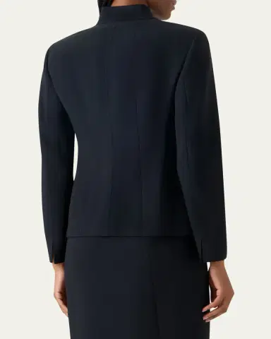 Akris Kay Wool Double-Face Short Jacket | Thumbnail 3 Akris Kay Wool Double-Face Short Jacket | Thumbnail 3