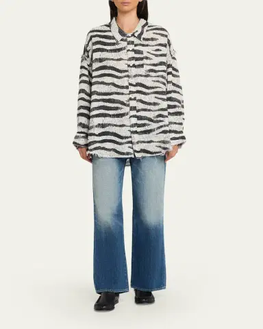 R13 Joan Cropped Flare Jeans | Thumbnail 2 R13 Joan Cropped Flare Jeans | Thumbnail 2