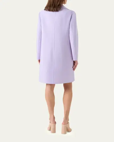 Akris Bera Cashmere-Silk Knee-Length Coat | Thumbnail 3 Akris Bera Cashmere-Silk Knee-Length Coat | Thumbnail 3