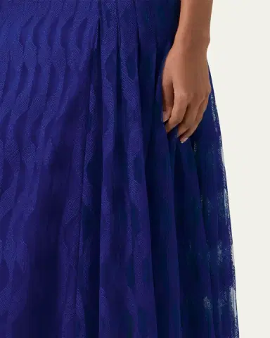 Akris High Plains Embroidered Tulle Sleeveless Gown | Thumbnail 5
