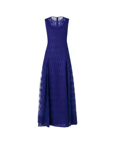 Akris High Plains Embroidered Tulle Sleeveless Gown | Thumbnail 1