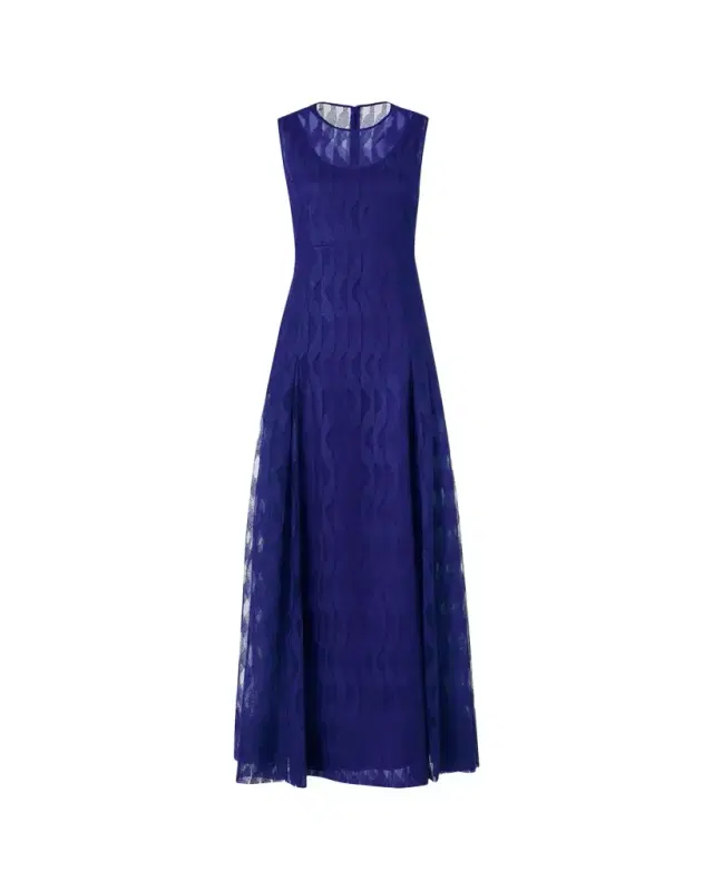 High Plains Embroidered Tulle Sleeveless Gown