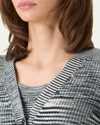 Akris punto Space Dye Ribbed Merino Cardigan | Thumbnail 5 Akris punto Space Dye Ribbed Merino Cardigan | Thumbnail 5