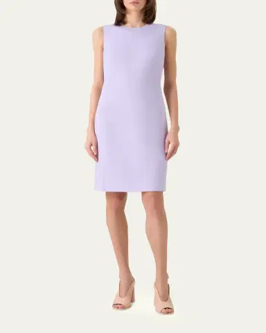Akris Cashmere-Silk Sleeveless Sheath Dress | Thumbnail 2