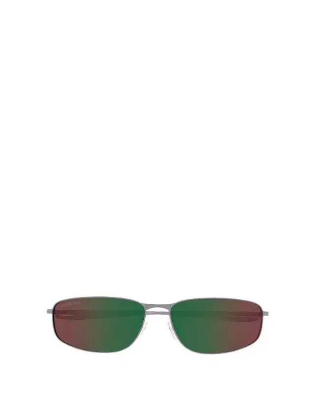 Balenciaga Men's BB0494SA-005 Metal and Nylon Rectangle Sunglasses