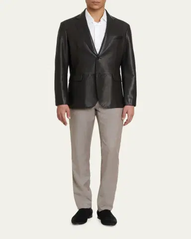 Brioni Men's Wool Slim-Fit Jeans | Thumbnail 2 Brioni Men's Wool Slim-Fit Jeans | Thumbnail 2