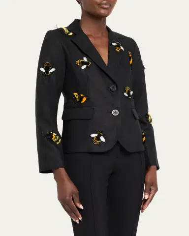 Libertine Buzz Off Linen Classic Jacket | Thumbnail 4 Libertine Buzz Off Linen Classic Jacket | Thumbnail 4