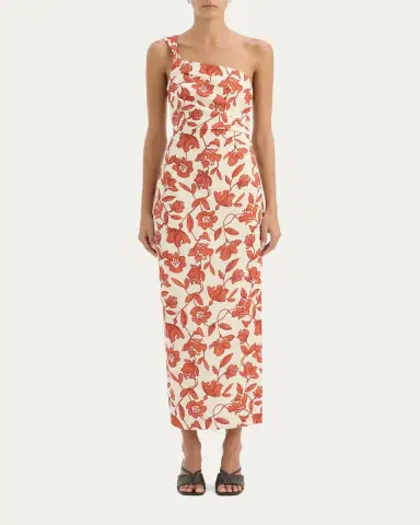 SIR. Chloe Asymmetric Linen Maxi Dress | Thumbnail 2 SIR. Chloe Asymmetric Linen Maxi Dress | Thumbnail 2