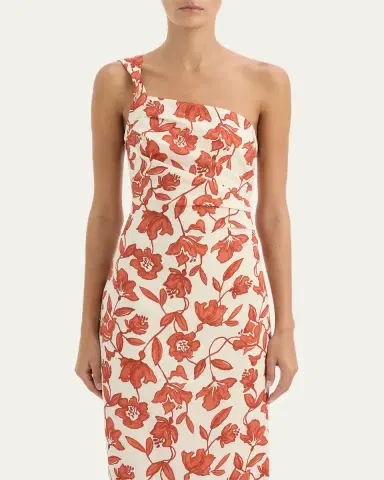 SIR. Chloe Asymmetric Linen Maxi Dress | Thumbnail 4 SIR. Chloe Asymmetric Linen Maxi Dress | Thumbnail 4