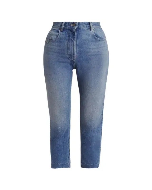 Valentino Garavani High-Rise Skinny-Leg Crop Jeans