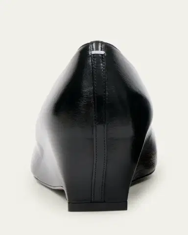 Maison Margiela Court Shoe Leather Wedge Pumps | Thumbnail 4 Maison Margiela Court Shoe Leather Wedge Pumps | Thumbnail 4