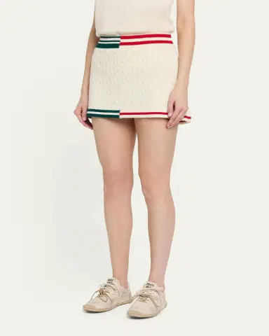 SEROYA Pearson Cable-Knit Mini Skirt | Thumbnail 4 SEROYA Pearson Cable-Knit Mini Skirt | Thumbnail 4