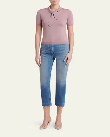 Valentino Garavani Tieneck Knit Top | Thumbnail 2 Valentino Garavani Tieneck Knit Top | Thumbnail 2