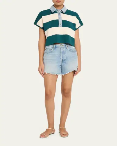SEROYA Corsa Striped Cotton Top | Thumbnail 2 SEROYA Corsa Striped Cotton Top | Thumbnail 2