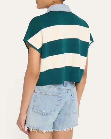 SEROYA Corsa Striped Cotton Top | Thumbnail 3 SEROYA Corsa Striped Cotton Top | Thumbnail 3