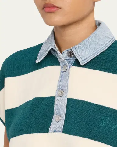 SEROYA Corsa Striped Cotton Top | Thumbnail 5 SEROYA Corsa Striped Cotton Top | Thumbnail 5