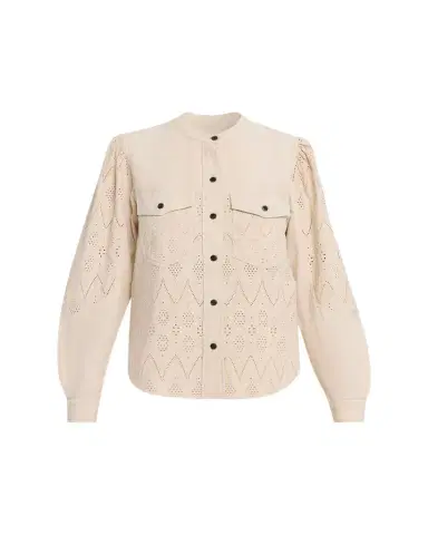 Etoile Isabel Marant Kaina Eyelet Cotton Button-Front Shirt | Thumbnail 1