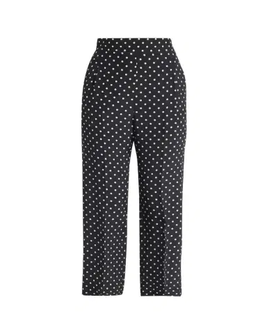 Valentino Garavani Polka-Dot Silk Straight-Leg Ankle Pants | Thumbnail 1 Valentino Garavani Polka-Dot Silk Straight-Leg Ankle Pants | Thumbnail 1