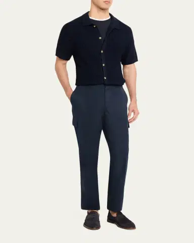 Vince Men's Crochet Button-Down Shirt | Thumbnail 5