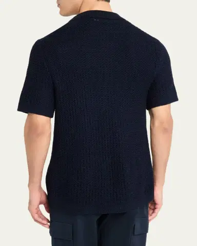 Vince Men's Crochet Button-Down Shirt | Thumbnail 6
