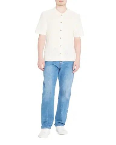 Vince Men's Crochet Button-Down Shirt | Thumbnail 1