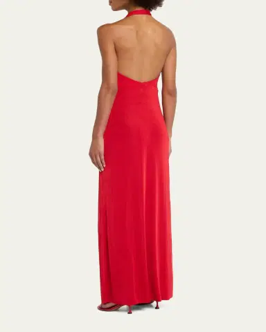 SEROYA Kayla Draped Jersey Maxi Dress | Thumbnail 3 SEROYA Kayla Draped Jersey Maxi Dress | Thumbnail 3