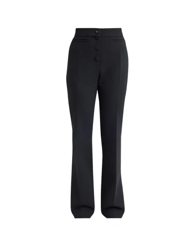 Valentino Garavani Button-Front Straight-Leg Trousers