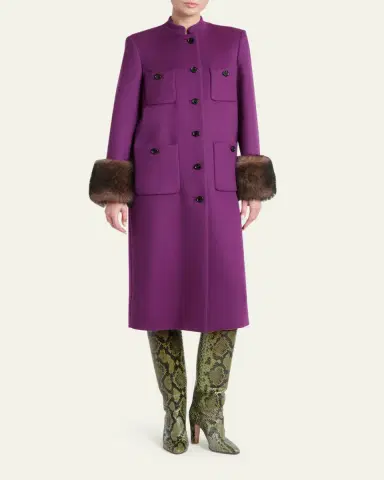 Valentino Garavani Long Wool Coat | Thumbnail 2 Valentino Garavani Long Wool Coat | Thumbnail 2