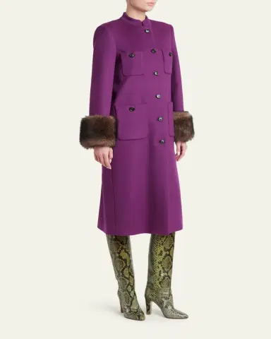 Valentino Garavani Long Wool Coat | Thumbnail 4 Valentino Garavani Long Wool Coat | Thumbnail 4