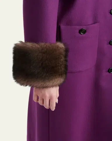 Valentino Garavani Long Wool Coat | Thumbnail 5 Valentino Garavani Long Wool Coat | Thumbnail 5