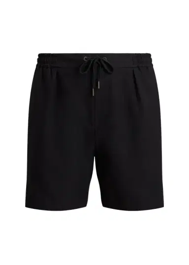 Ralph Lauren Purple Label Men's Silk and Linen Double-Pleated Drawstring Shorts | Thumbnail 1