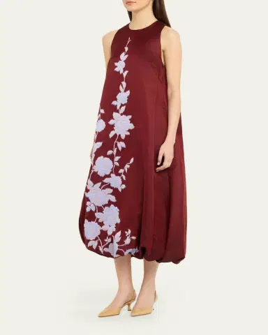 Lela Rose Rose Fil Coupe Sleeveless Midi Bubble Dress | Thumbnail 4