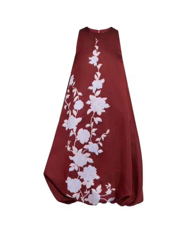Lela Rose Rose Fil Coupe Sleeveless Midi Bubble Dress