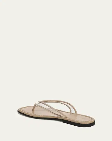 Veronica Beard Clea Suede-Trimmed Jelly Thong Sandals | Thumbnail 2 Veronica Beard Clea Suede-Trimmed Jelly Thong Sandals | Thumbnail 2
