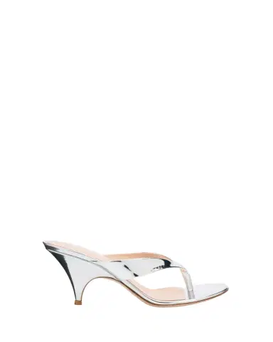 Gianvito Rossi 70mm Metallic Leather Thong Sandals | Thumbnail 1 Gianvito Rossi 70mm Metallic Leather Thong Sandals | Thumbnail 1