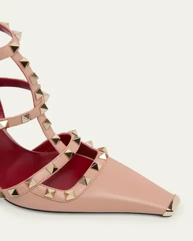 Valentino Garavani 100mm Rockstud Leather Ankle-Strap Pumps | Thumbnail 8 Valentino Garavani 100mm Rockstud Leather Ankle-Strap Pumps | Thumbnail 8