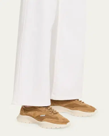 Prada Mesh and Suede Sneakers | Thumbnail 2 Prada Mesh and Suede Sneakers | Thumbnail 2