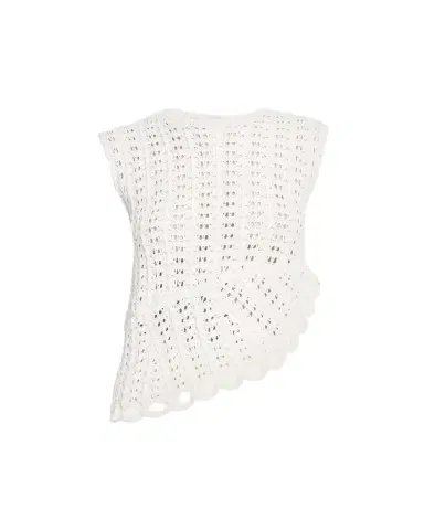 Loulou de Saison Saez Crochet Asymmetric Sleeveless Top | Thumbnail 1 Loulou de Saison Saez Crochet Asymmetric Sleeveless Top | Thumbnail 1