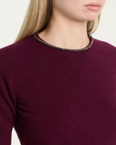 Giorgio Armani Embellished Short-Sleeve Cashmere Crewneck Sweater | Thumbnail 5 Giorgio Armani Embellished Short-Sleeve Cashmere Crewneck Sweater | Thumbnail 5