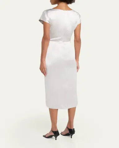 Giorgio Armani Satin Midi Dress | Thumbnail 3 Giorgio Armani Satin Midi Dress | Thumbnail 3