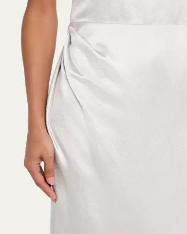 Giorgio Armani Satin Midi Dress | Thumbnail 5 Giorgio Armani Satin Midi Dress | Thumbnail 5