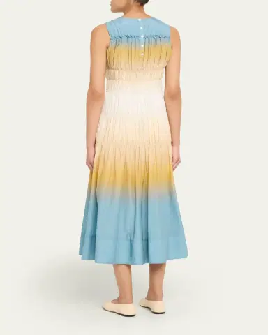 3.1 Phillip Lim Smocked Ombré Voile Midi Dress | Thumbnail 3 3.1 Phillip Lim Smocked Ombré Voile Midi Dress | Thumbnail 3