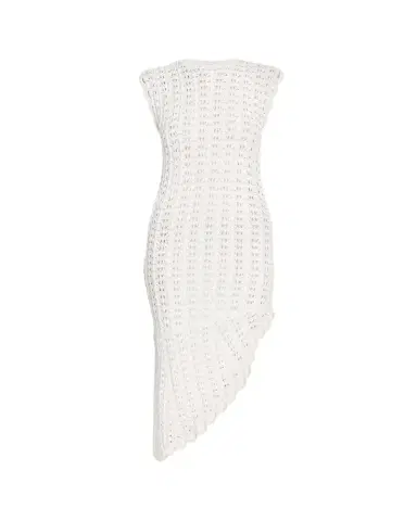 Loulou de Saison Malena Asymmetric Crochet Dress | Thumbnail 1 Loulou de Saison Malena Asymmetric Crochet Dress | Thumbnail 1