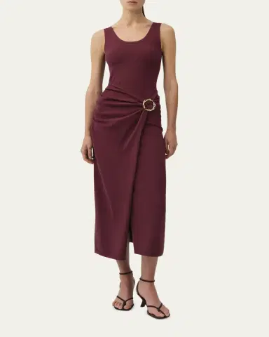Simkhai Genne Draped Tank Dress | Thumbnail 2 Simkhai Genne Draped Tank Dress | Thumbnail 2