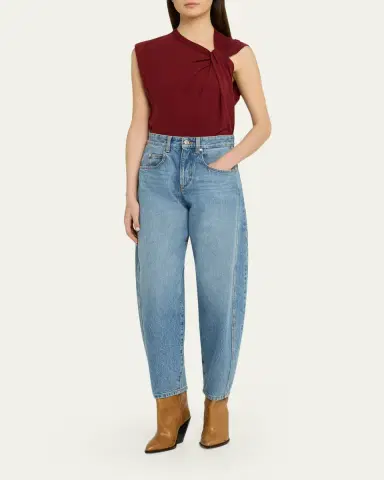 Isabel Marant Oriane Barrel-Leg Ankle Jeans | Thumbnail 2 Isabel Marant Oriane Barrel-Leg Ankle Jeans | Thumbnail 2