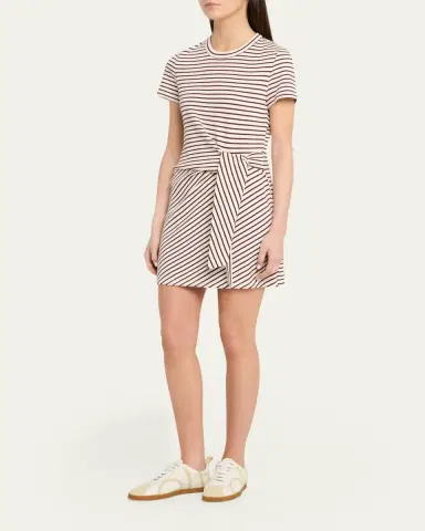 Veronica Beard Elvaris Striped T-Shirt Dress | Thumbnail 2