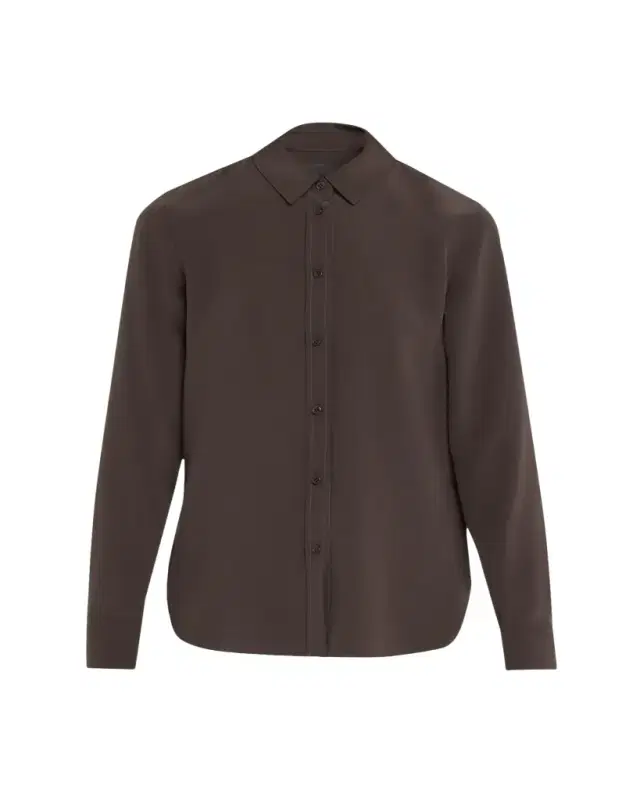Nili Lotan Gaia Silk Button-Front Shirt