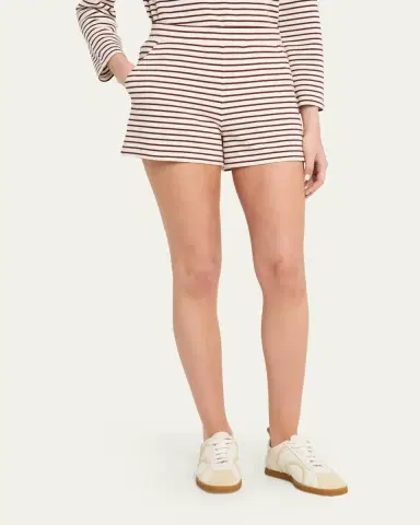Veronica Beard Brighton Striped Knit Shorts | Thumbnail 4 Veronica Beard Brighton Striped Knit Shorts | Thumbnail 4
