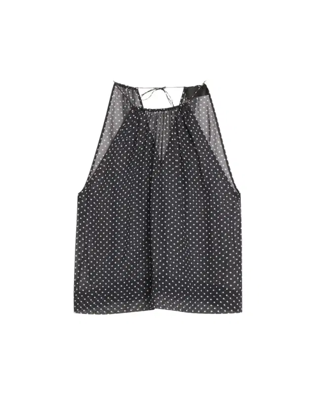 Nikki Silk Polka Dot Halter Top