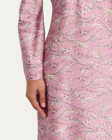 Veronica Beard Gemma Stretch-Silk Midi Dress | Thumbnail 5 Veronica Beard Gemma Stretch-Silk Midi Dress | Thumbnail 5